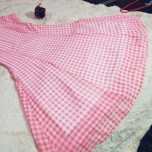 Pink Check Summer Dress